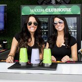 The Executive Club Bartenders Serving Drinks at the Maxim Clubhouse